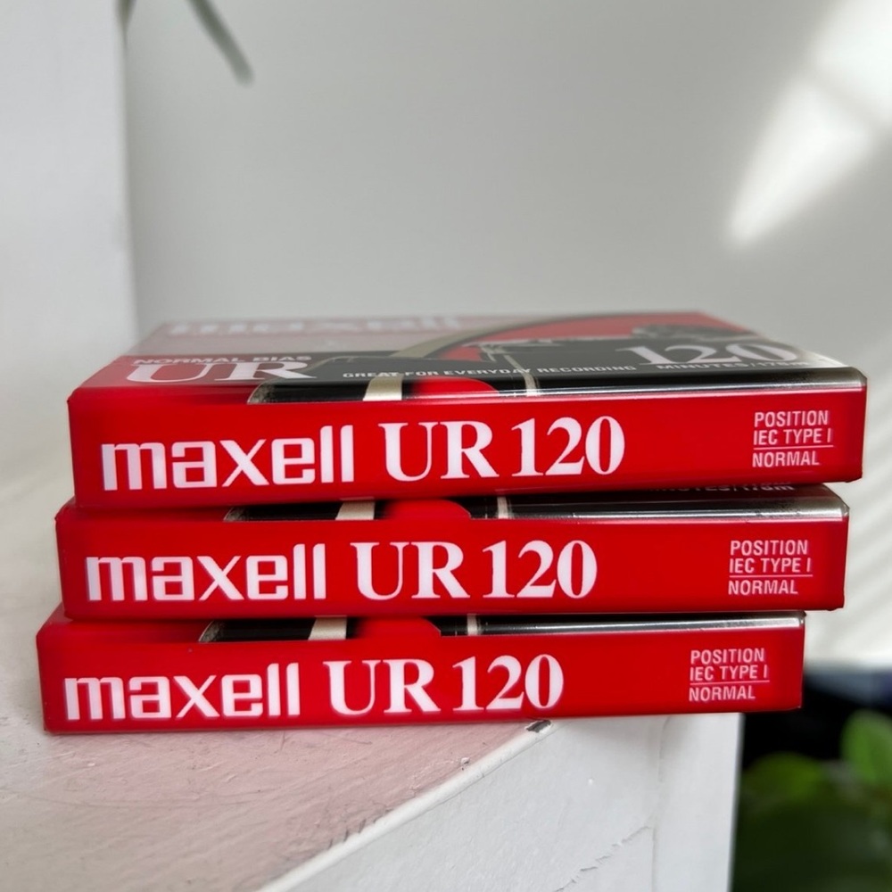 Maxell Normal Bias UR 120 Minutes Blank Cassettes